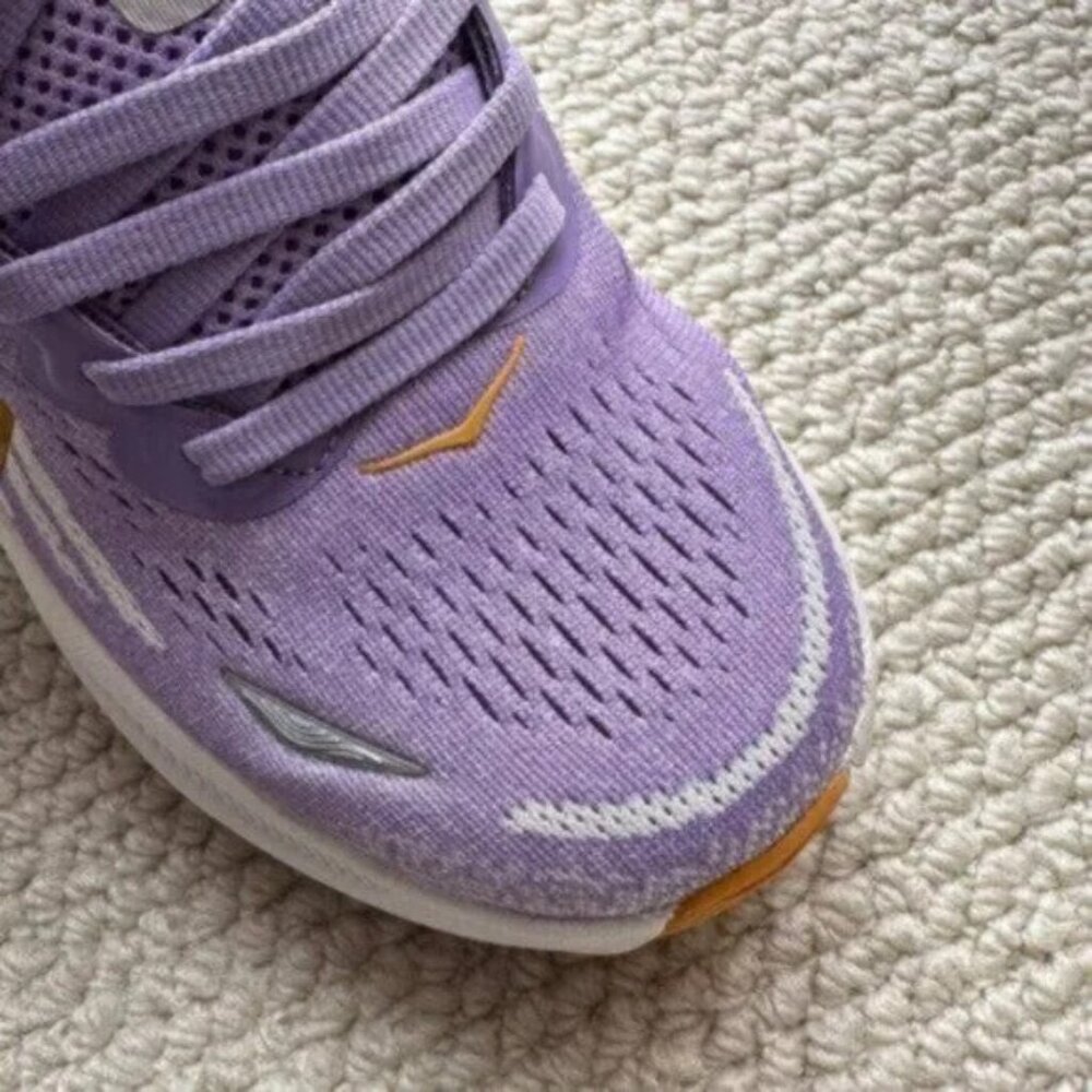 Hoka Bondi 9 Women's Sneakers lavender aster flower starlight glow NEW size 6.5 - Picture 2 of 10